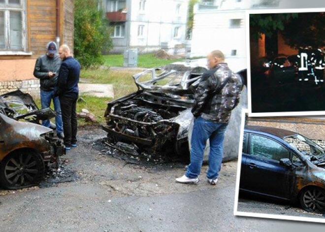 Vai Tvaika ielā uzradies auto dedzinātājs? Aculiecinieku pamodina sprādzieni. FOTO