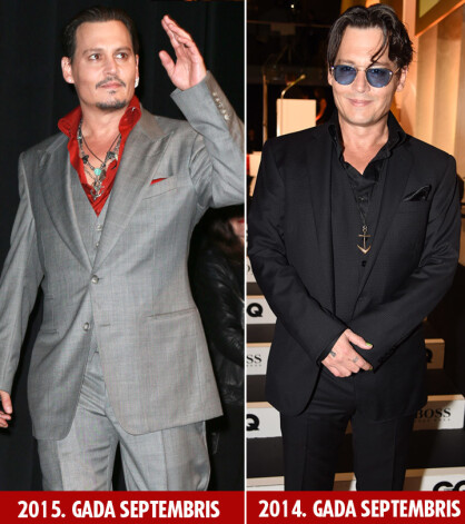 Pagājis tikai gads, bet aktieris vizuāli ievērojami izmainījies.