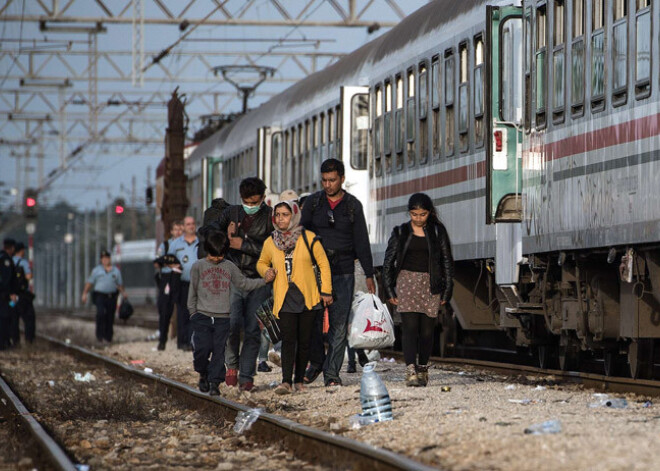 Horvātijā diennakts laikā ieradušies ap 4000 migrantu. FOTO