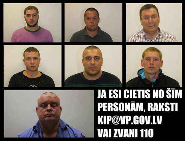 Policistiem ir aizdomas, ka no aizturēto pretlikumīgajām darbībām varētu būt cietuši vēl citi cilvēki, tādēļ policija ikvienu cietušo lūdz atsaukties, rakstot uz e-pasta adresi kip@vp.gov.lv vai zvanot 110.