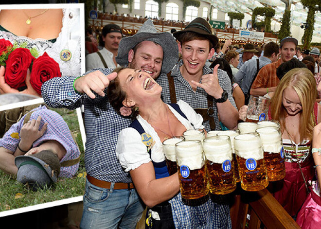 Maksājot 10 eiro par kausu, Oktoberfestā pirmajās dienās izdzer miljonu litru alus