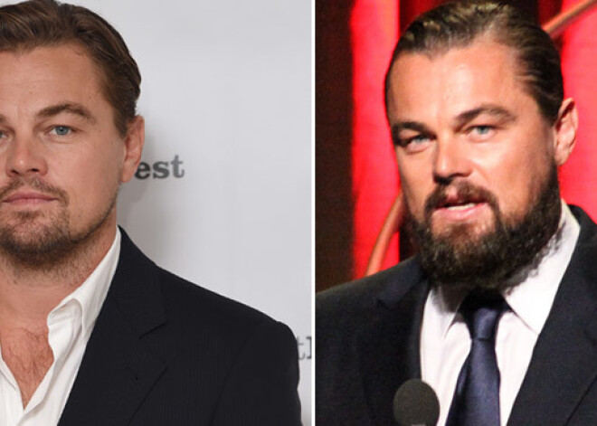 Leonardo di Kaprio nokrities svarā un beidzot noskuvis bārdu! FOTO