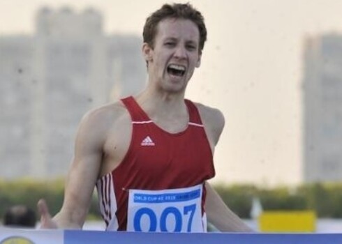 Ruslans Nakoņečnijs, uzvarot Pasaules kausa posmā šogad.