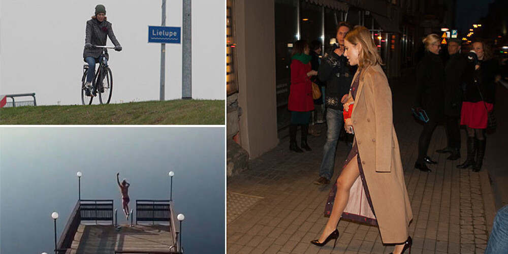 Ksenija Sobčaka pie Jaunā Rīgas teātra.