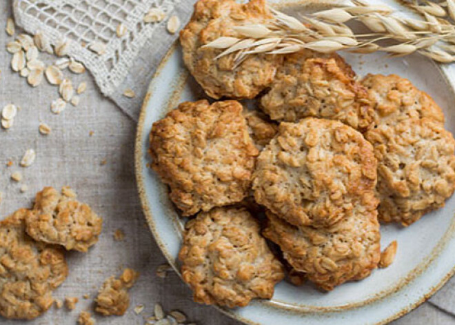 Recepte no omītes krājumiem - auzu pārslu cepumi bez miltiem