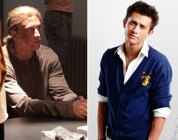 Узнаете? Это Павел Прилучный на съемках сериала «Квест». А это он в роли Максима в сериале «Закрытая школа»