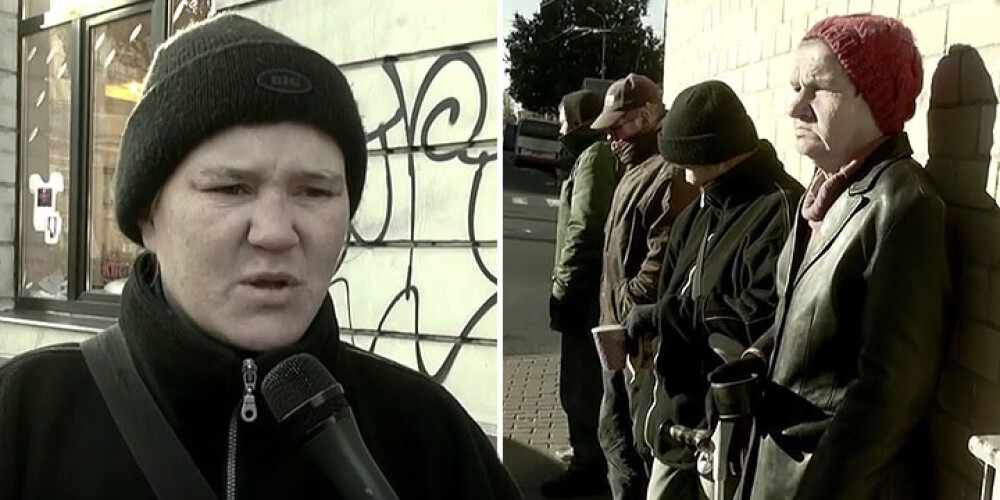Rīgas bezpajumtniece: "Bēgļi arī ir cilvēki, jāpalīdz. Bet mūsējie tikmēr guļ pažobelēs." VIDEO