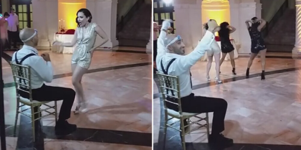 Velnišķīgi seksīgā Renātes deja par godu jaunajam vīram Viktoram. VIDEO