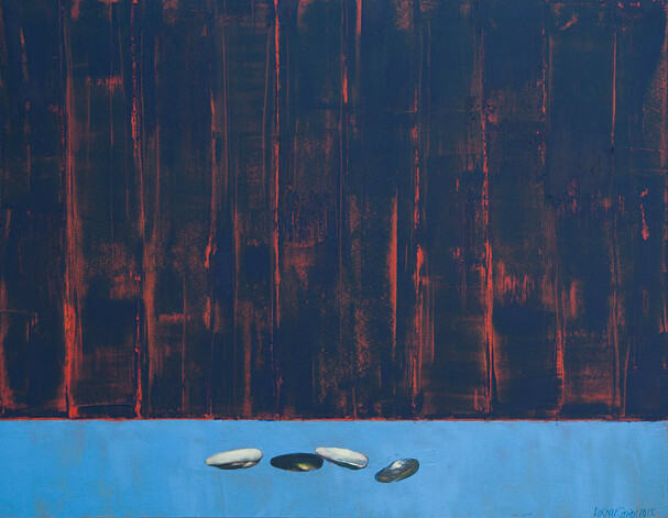 Kaspars Zariņš. „NR 14” (2015., audekls/eļļa, 90x116 cm).