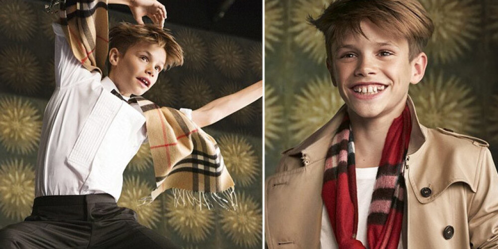 13-летний сын Бэкхемов снялся в рекламе вместе с Наоми Кэмпбелл