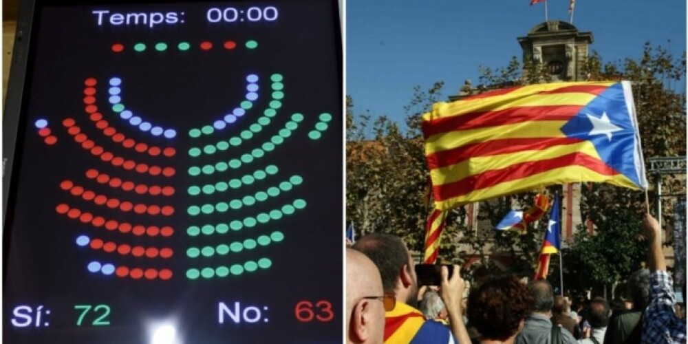Katalonijas parlaments apstiprina neatkarības "ceļa karti"