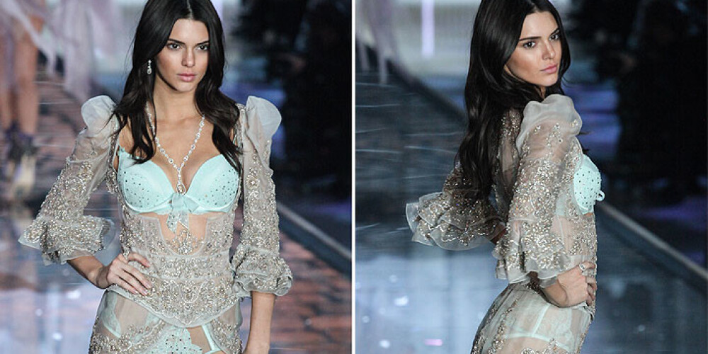 Кендалл Дженнер продемонстрировала белье Victoria`s Secret во время ежегодного феерического показа в Нью-Йорке