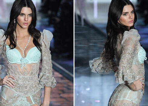 Кендалл Дженнер продемонстрировала белье Victoria`s Secret во время ежегодного феерического показа в Нью-Йорке