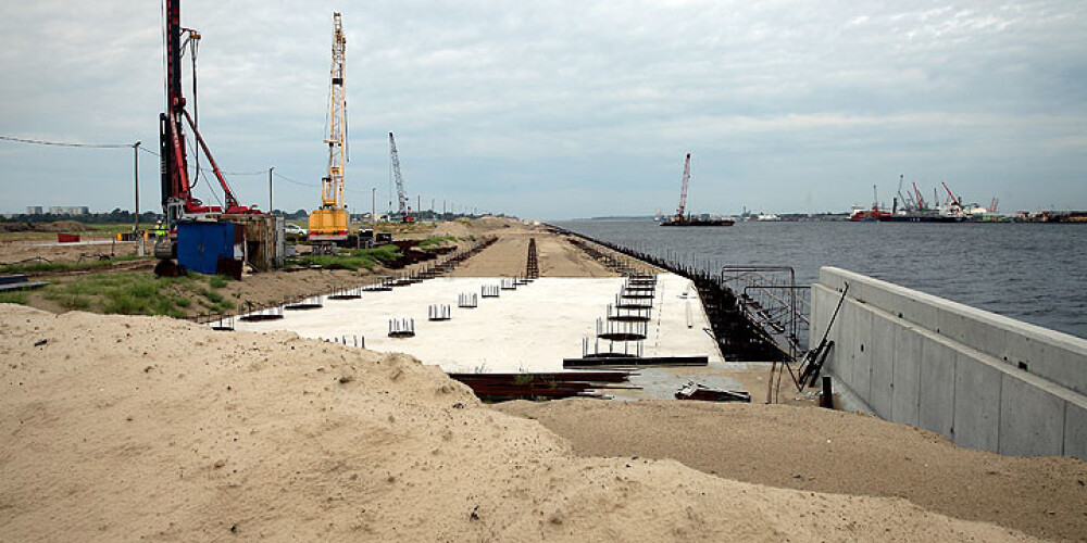 Pabeigts gandrīz 134 miljonus eiro vērts Rīgas brīvostas objekts Krievu salā