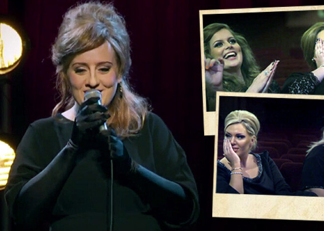 Adele tēlo Adeli un piedalās Adeles atdarinātāju konkursā. VIDEO