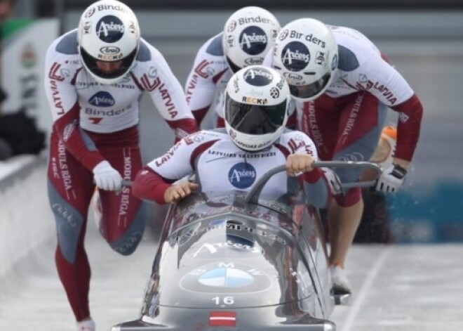 Ķibermaņa četriniekam piektā vieta sniegainajā Altenbergā; arī Melbārdis astotniekā