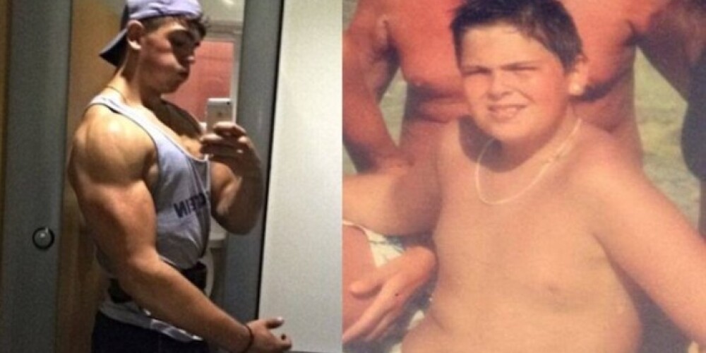Подросток, которого ругали за лишний вес, похудел и стал фитнес-моделью