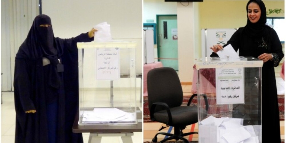 Saūda Arābijā vēlēšanās pirmo reizi var balsot arī sievietes. FOTO