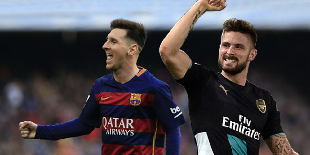 Čempione "Barcelona" UEFA Čempionu līgas 1/8 tiksies ar "Arsenal"