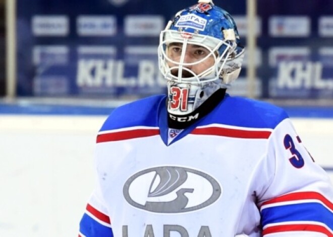 Edgars Masaļskis atzīts par KHL aizvadītās nedēļas labāko vārtsargu