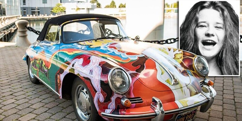 Dženisas Džoplinas apgleznotais "Porsche" izsolīts par rekordlielu summu. FOTO