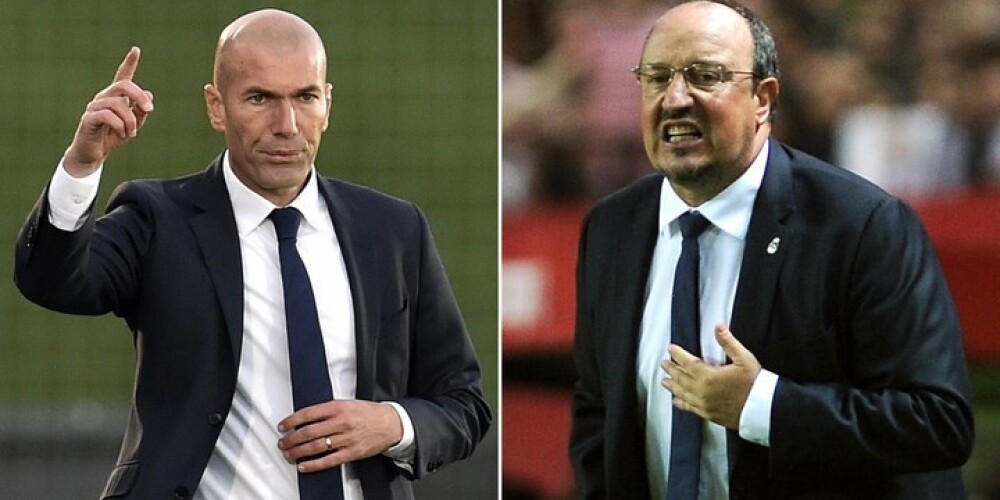 Madrides "Real" atlaiž galveno treneri Benitesu; viņa vietā leģendārais Zidāns