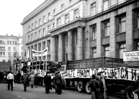 Barikādes Rīgā 1991. gada 20. janvārī.