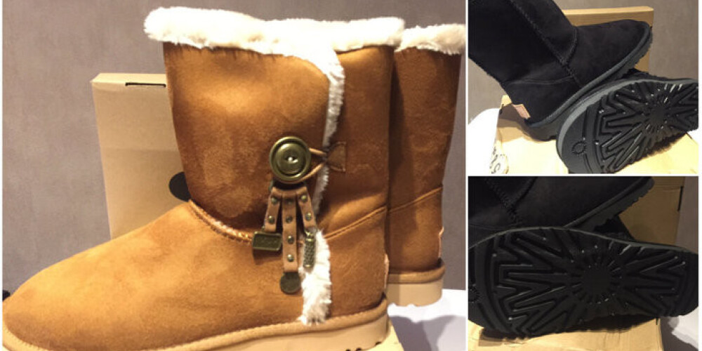 Populārs apavu veikals tirgojis iecienīto "UGG" zābaku viltojumus. FOTO