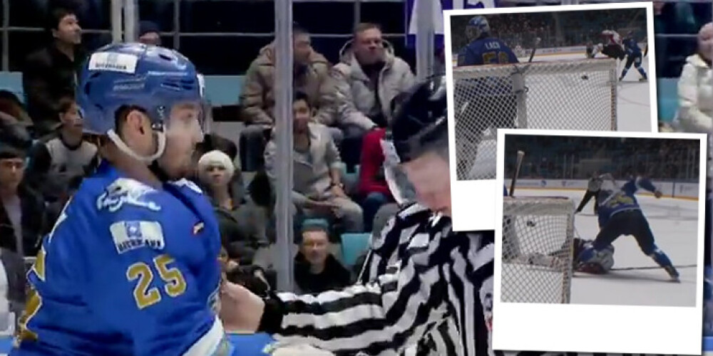 Par šādu rupjību "Baris" hokejists saņēmis KHL pašu bargāko sodu. VIDEO