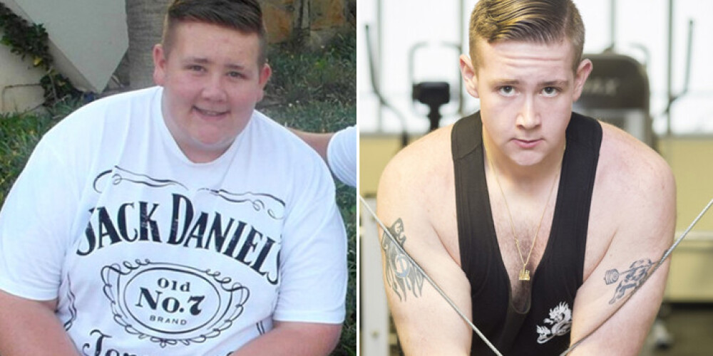 Savos 17 gados viņš jau ir paspējis notievēt 95 kilogramiem. FOTO