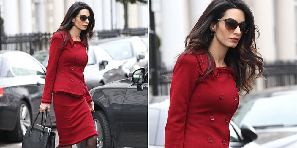 Леди в красном: Жена Клуни вернулась к работе
