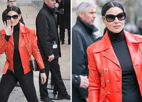 Моника Беллуччи пришла на показ Chanel в весьма легкомысленном наряде