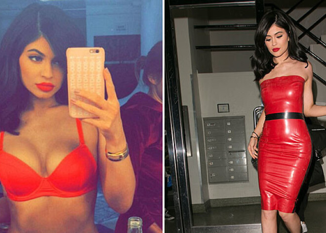 18-летняя сестра Ким Кардашьян показала фигуру в белье и латексе
