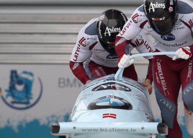 Žaļima pilotētais bobsleja divnieks izcīna 5. vietu Eiropas čempionātā