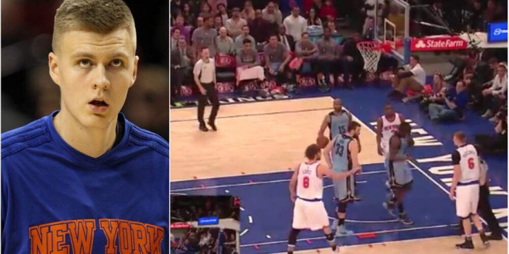 Porziņģis savāc "double-double"; "Knicks" piedzīvo kārtējo zaudējumu bez Entonija. VIDEO