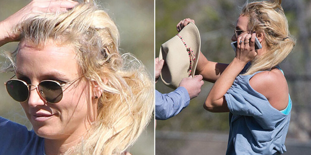 Бритни Спирс продемонстрировала накладные пряди в волосах