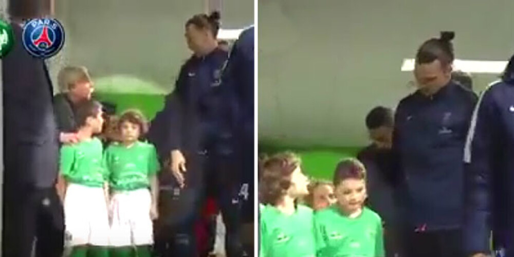 Zlatans Ibrahimovičs paliek uzticīgs mazam zēnam. VIDEO