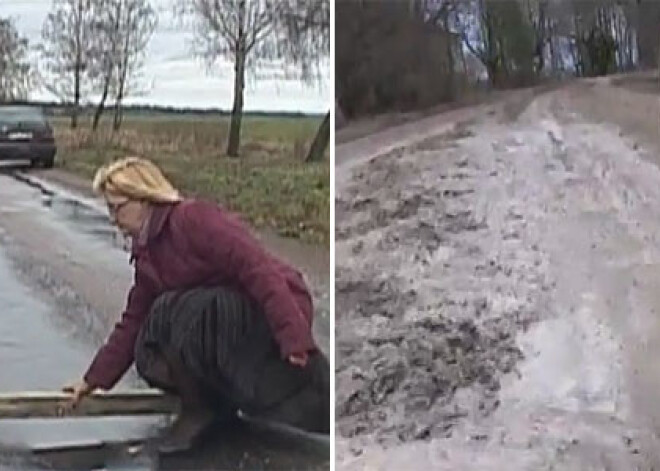 Pavasaris nāk ar neizbraucamiem ceļiem; vissliktāk klājas Tērvetē. VIDEO