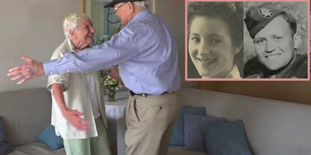 Mīlasstāsts, kas aizkustinājis pasauli: viņi atkal satikās pēc 73 gadu šķirtības. FOTO. VIDEO