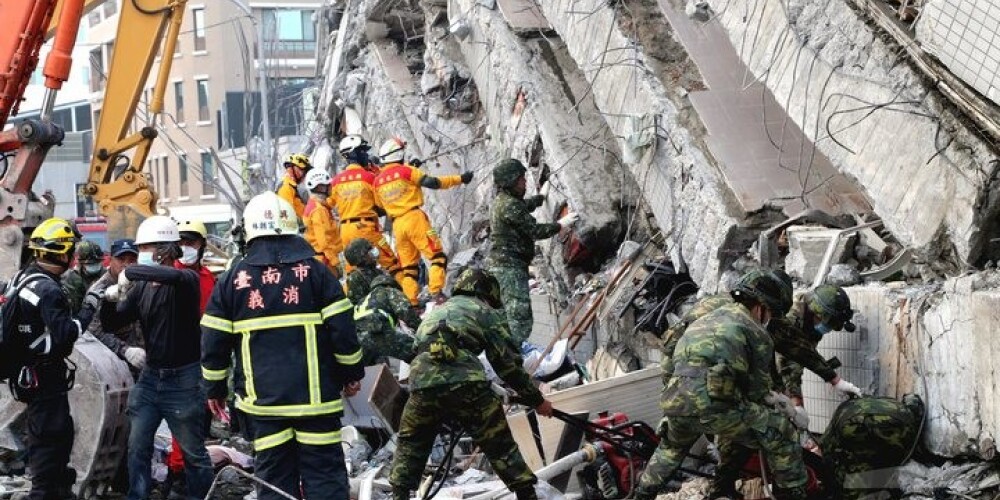 Taivānas zemestrīcē bojāgājušo skaits pieaudzis līdz 116