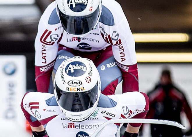 Bobslejista Melbārža divnieku ekipāža izcīna piekto vietu pasaules čempionātā