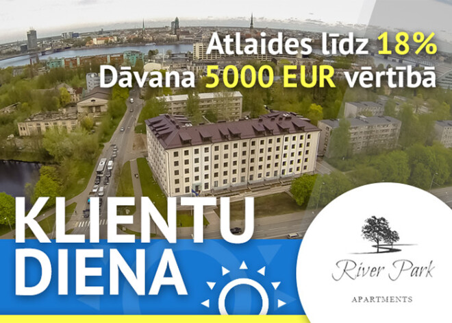 20. februāris: Klientu diena dzīvokļu projektā RiverPark un iespēja iegūt dāvanā virtuves iekārtu 5000 EUR vērtībā!