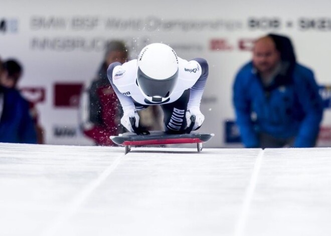 Skeletoniste Lelde Priedulēna pasaules čempionātā izcīna 12.vietu