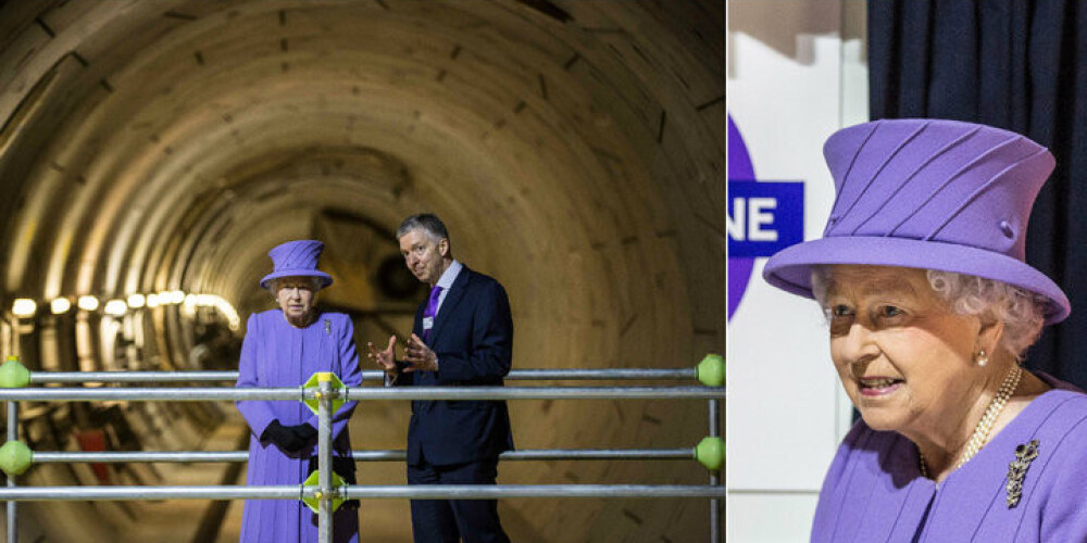 Londonā varēs "braukt cauri Elizabetei" - karaliene pagodina pati savu metro staciju. FOTO