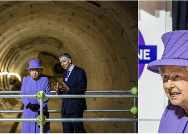 Londonā varēs "braukt cauri Elizabetei" - karaliene pagodina pati savu metro staciju. FOTO