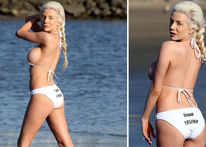 Юная секс-бомба показала фигуру в бикини и свои политические взгляды