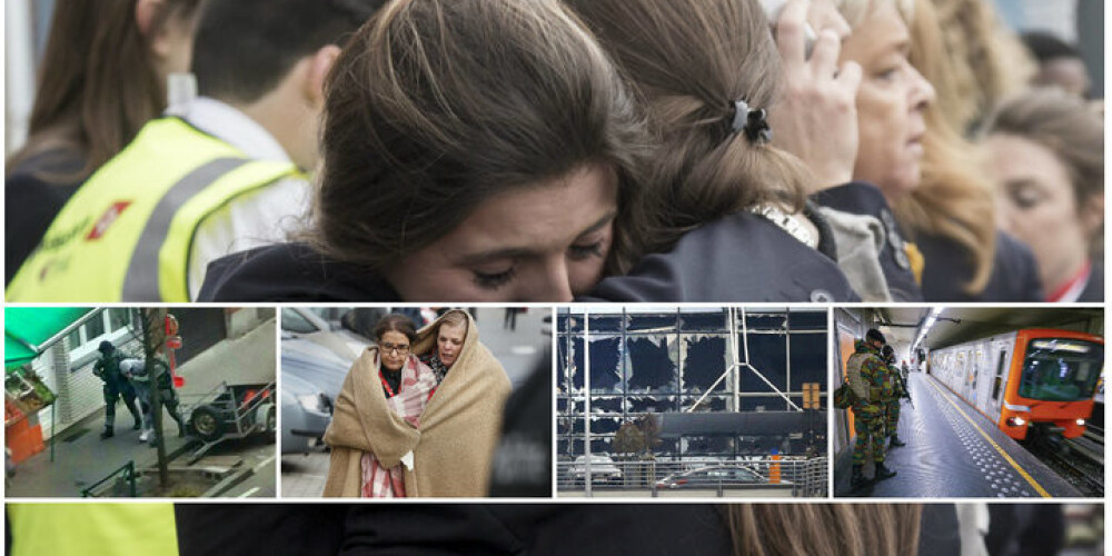 "Šī ir traģiska, melna diena." Visa Eiropa šokā par teroraktiem Briselē. FOTO
