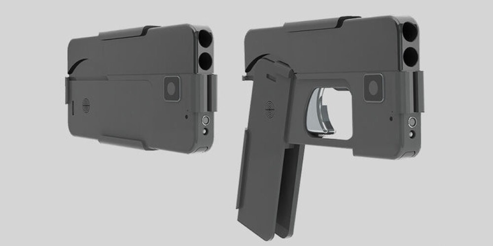 Milzīgs pieprasījums pēc jaunās pistoles, kura izskatās kā viedtālrunis. VIDEO