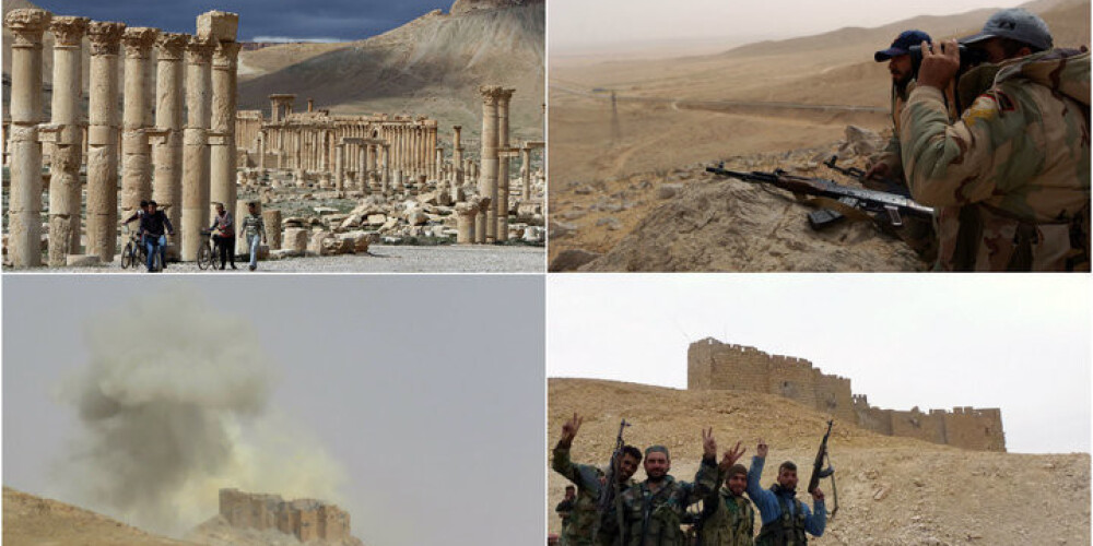 Sīrijas armija atkaro "Islāma valstij" seno pilsētu Palmīru. FOTO