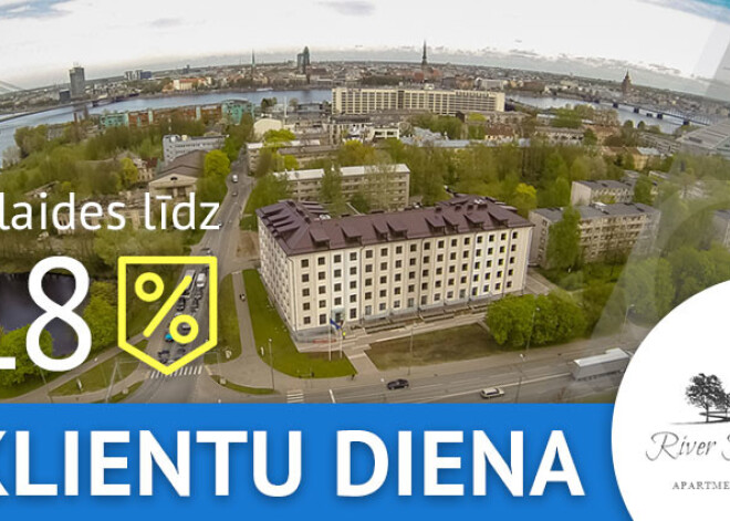 Klientu diena dzīvokļu projektā RiverPark 2. aprīlī – rezervējiet dzīvokli un saņemiet dāvanā virtuves iekārtu 5000 EUR vērtībā!